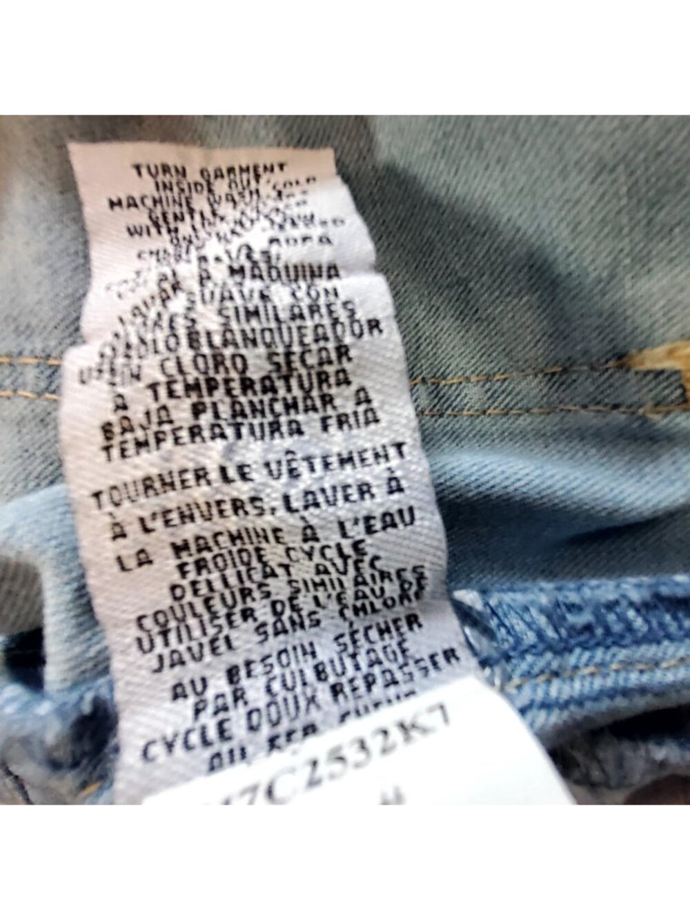 1822 Denim Womens Light Wash Skinny Jeans Size 2/26 With Stretch Cotton Blend - Picture 10 of 12